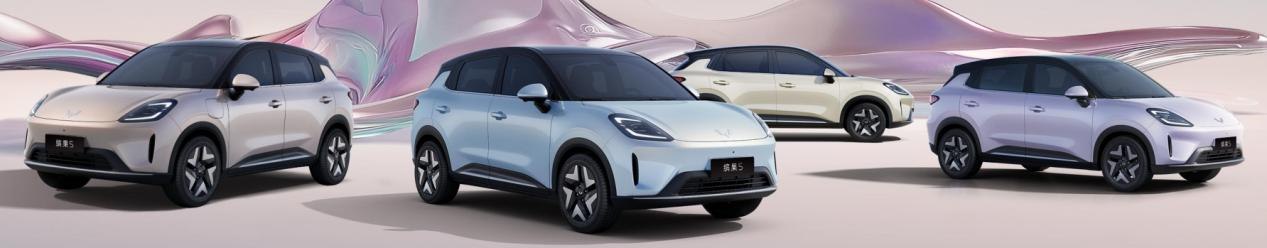 HAESIN electric vehicle line-up: Bingo Pro, BingoS, ZhiGuang EV and Sunshine EV